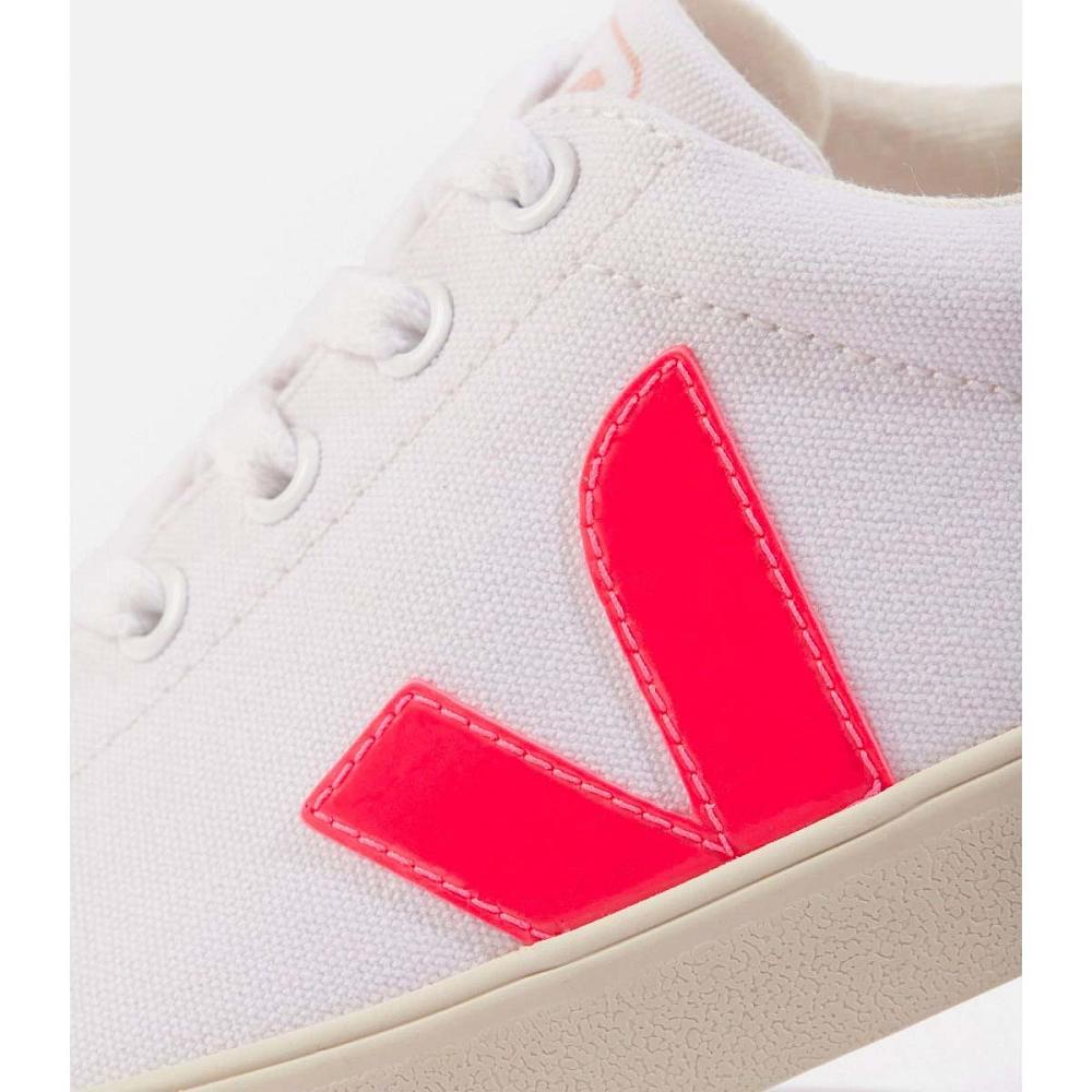 Veja ESPLAR SE CANVAS Women's Shoes White/Orange/Pink | NZ 513ZUT